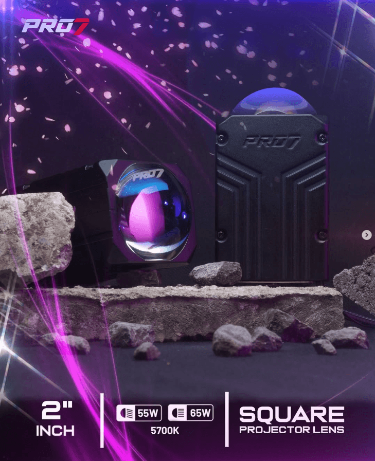 HEADLAMP P 73 SX MARK X SQUARE MATRIX